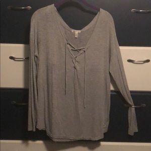 Victoria’s Secret top made of a light fabric.